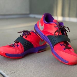 Kevin Durant KD VII 2014 Nike Hyper Punch & Grape Purple